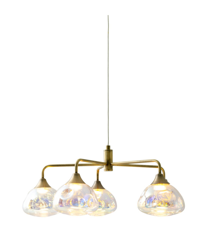 Varna LED Multi Arm Pendant Ceiling Light Brass 2500K-8