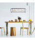 Tripolis Dimmable LED Bar Pendant Ceiling Light Black 2800K-2