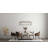 Tripolis Dimmable LED Bar Pendant Ceiling Light Black 2800K-3
