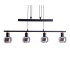 Fumoso Bar Pendant Ceiling Light Black 4xE14-9