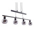 Fumoso Bar Pendant Ceiling Light Black 4xE14-12