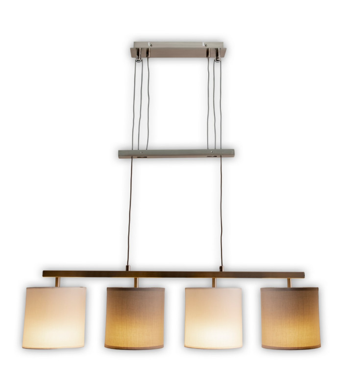 Tilde Bar Pendant Ceiling Light Grey 4xE27-7