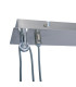 Tilde Bar Pendant Ceiling Light Grey 4xE27-12