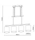 Tilde Bar Pendant Ceiling Light Brass Mat-3