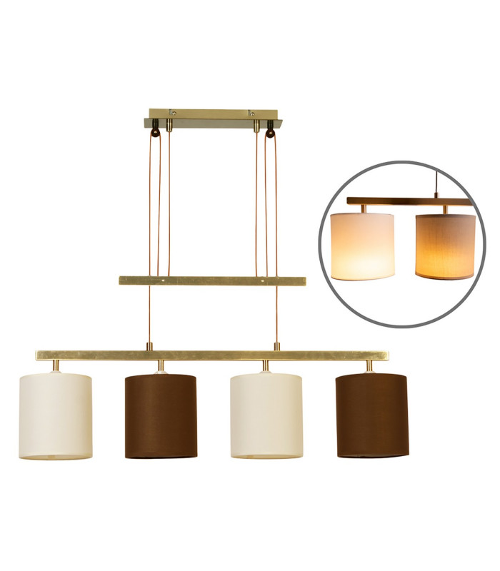 Tilde Bar Pendant Ceiling Light Brass Mat-7