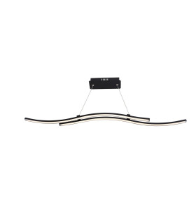 Onda LED Bar Pendant Ceiling Light Black 3000K-1