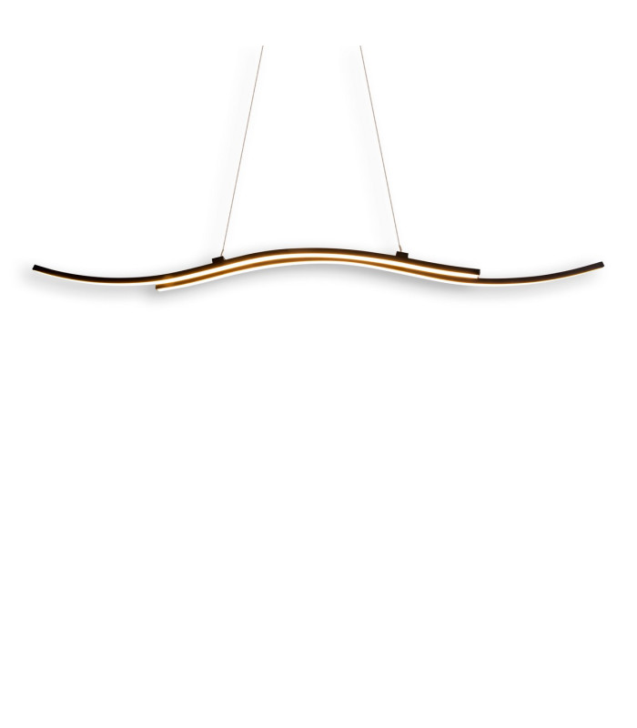 Onda LED Bar Pendant Ceiling Light Black 3000K-5