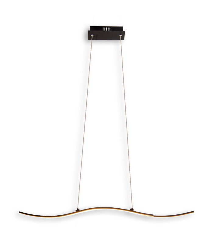 Onda LED Bar Pendant Ceiling Light Black 3000K-7