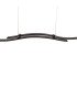 Onda LED Bar Pendant Ceiling Light Black 3000K-10