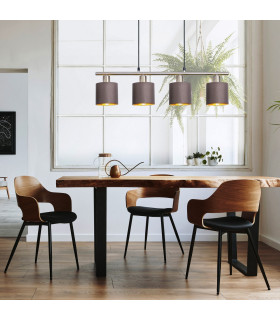 Maron Bar Pendant Ceiling Light Brown 4xE14-2