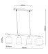 Maron Bar Pendant Ceiling Light Brown 4xE14-4