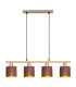 Maron Bar Pendant Ceiling Light Brown 4xE14-5