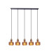 Foro Bar Pendant Ceiling Light Black 5xE27-6
