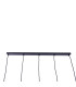 Foro Bar Pendant Ceiling Light Black 5xE27-8