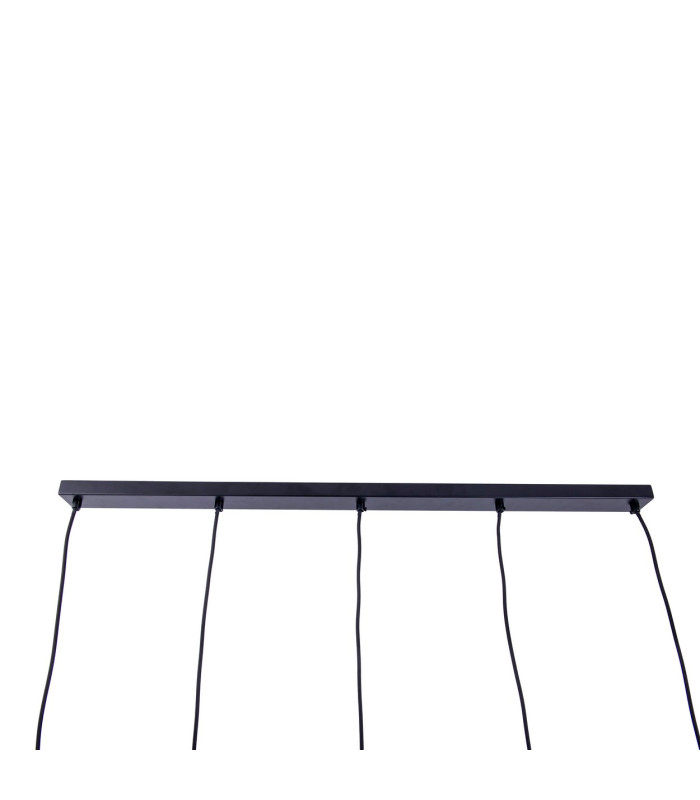 Foro Bar Pendant Ceiling Light Black 5xE27-8