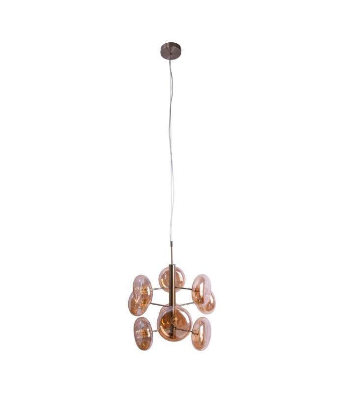 Orion Multi Arm Pendant Ceiling Light Gold 9xG9-5