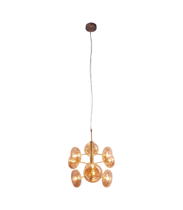 Orion Multi Arm Pendant Ceiling Light Gold 9xG9-6