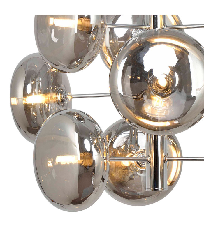 Orion Multi Arm Pendant Ceiling Light Chrome 9xG9-5