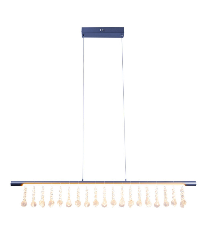 Nobilis Dimmable LED Bar Pendant Ceiling Light Grey 2831K-4