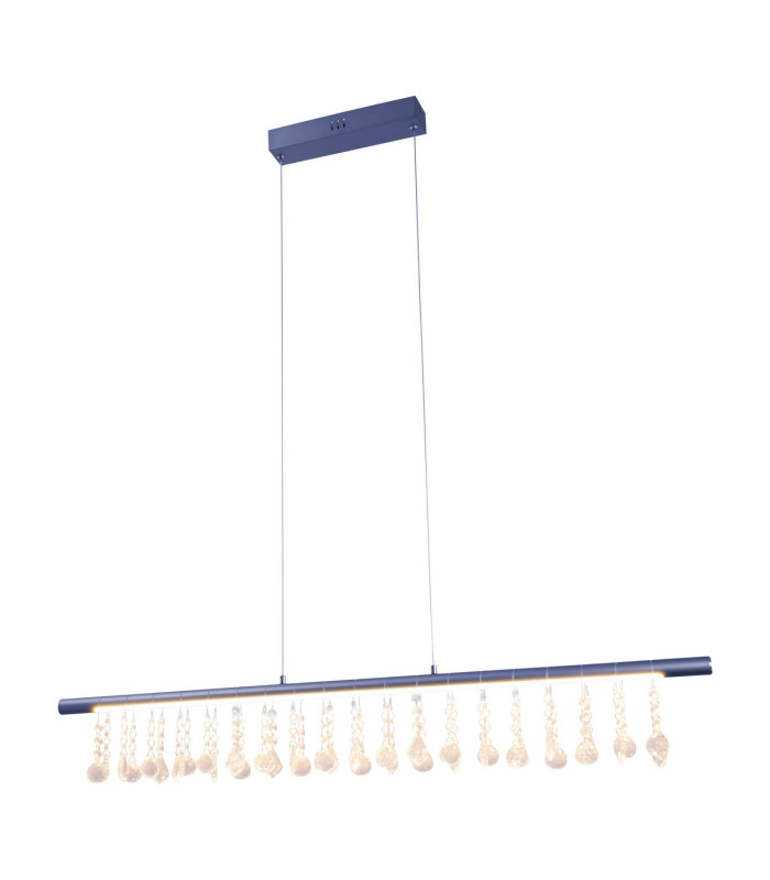 Nobilis Dimmable LED Bar Pendant Ceiling Light Grey 2831K-6