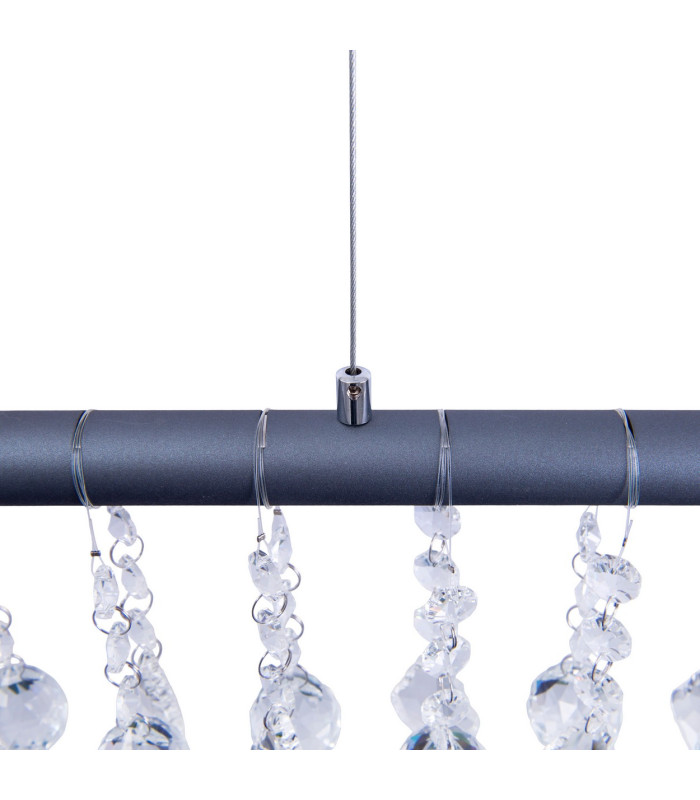 Nobilis Dimmable LED Bar Pendant Ceiling Light Grey 2831K-8