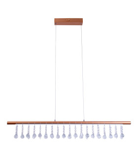 Nobilis Dimmable LED Bar Pendant Ceiling Light Gold 2831K-1
