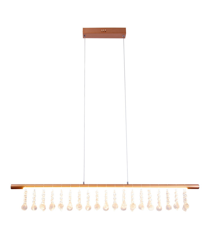 Nobilis Dimmable LED Bar Pendant Ceiling Light Gold 2831K-4