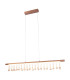 Nobilis Dimmable LED Bar Pendant Ceiling Light Gold 2831K-6