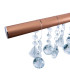 Nobilis Dimmable LED Bar Pendant Ceiling Light Gold 2831K-7