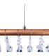 Nobilis Dimmable LED Bar Pendant Ceiling Light Gold 2831K-8