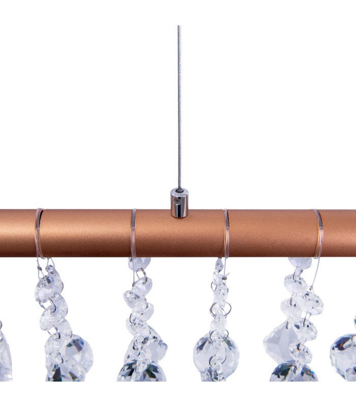 Nobilis Dimmable LED Bar Pendant Ceiling Light Gold 2831K-8