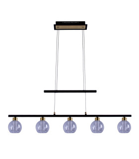 Brass Dimmable LED Bar Pendant Ceiling Light Black 2900K-1