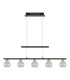 Brass Dimmable LED Bar Pendant Ceiling Light Black 2900K-5