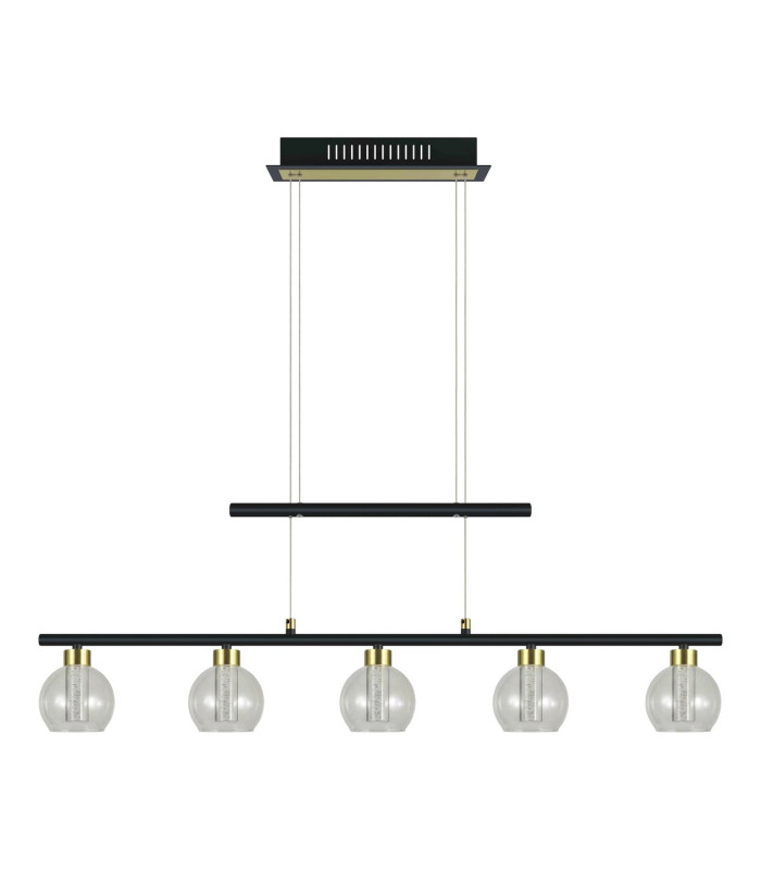 Brass Dimmable LED Bar Pendant Ceiling Light Black 2900K-5