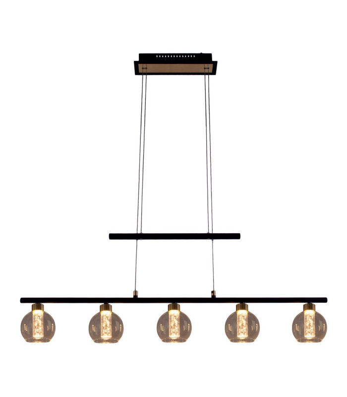 Brass Dimmable LED Bar Pendant Ceiling Light Black 2900K-6
