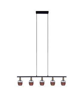 Corbis Bar Pendant Ceiling Light Black 5xE14-1