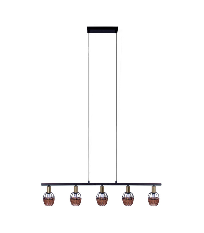 Corbis Bar Pendant Ceiling Light Black 5xE14-1