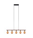 Corbis Bar Pendant Ceiling Light Black 5xE14-5