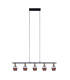 Corbis Bar Pendant Ceiling Light Black 5xE14-6