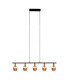 Corbis Bar Pendant Ceiling Light Black 5xE14-7
