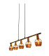 Corbis Bar Pendant Ceiling Light Black 5xE14-12
