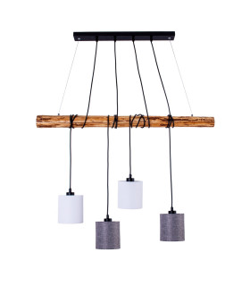 Malta Bar Pendant Ceiling Light Nature 4xE27-1