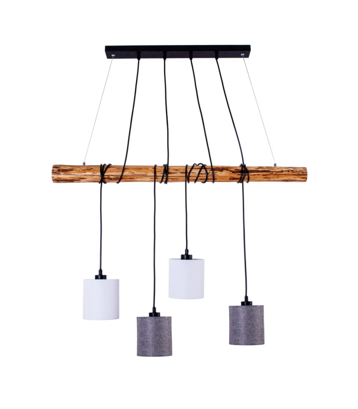 Malta Bar Pendant Ceiling Light Nature 4xE27-1