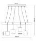 Malta Bar Pendant Ceiling Light Nature 4xE27-3