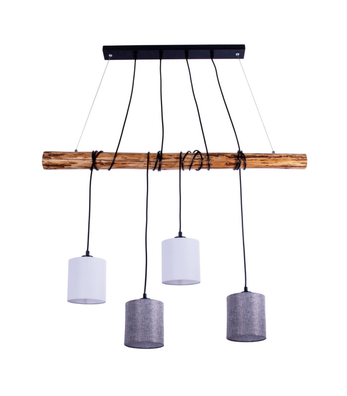 Malta Bar Pendant Ceiling Light Nature 4xE27-5