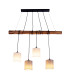 Malta Bar Pendant Ceiling Light Nature 4xE27-6