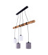 Malta Bar Pendant Ceiling Light Nature 4xE27-7