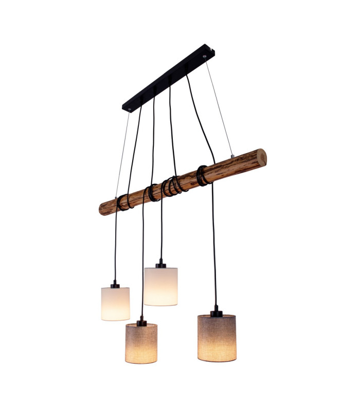 Malta Bar Pendant Ceiling Light Nature 4xE27-8