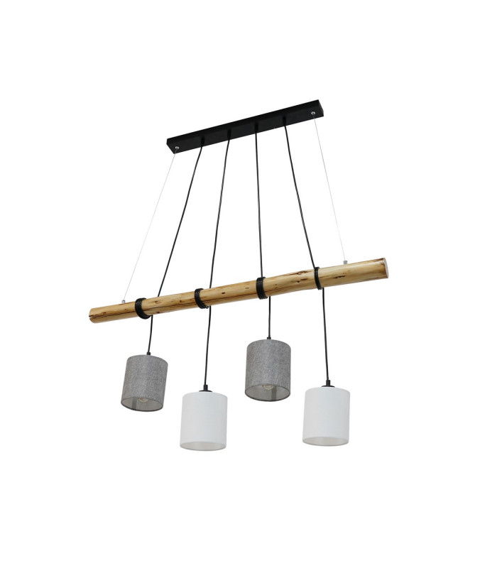 Malta Bar Pendant Ceiling Light Nature 4xE27-13