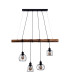 Woodland Bar Pendant Ceiling Light Black 4xE27-1